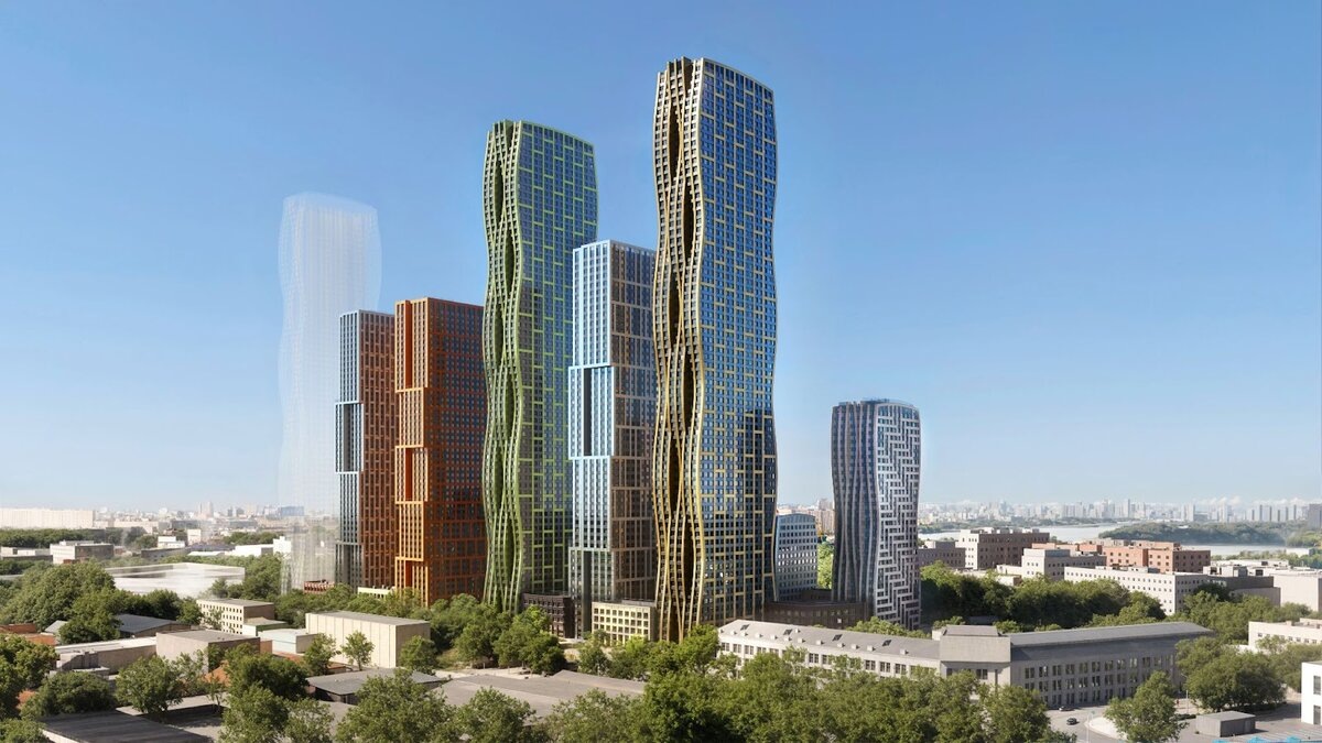 Level Южнопортовая состоит из 14 корпусов комфорт-класса от 13 до 69 этажей