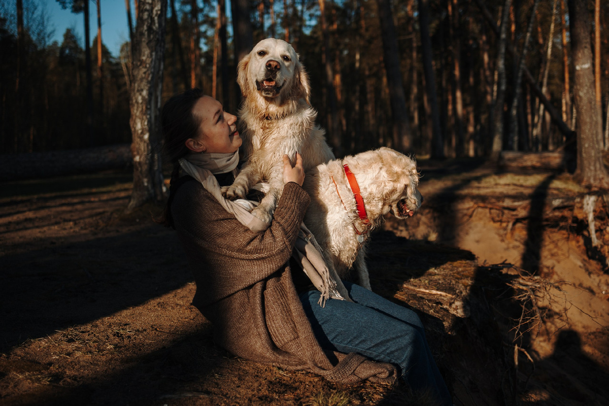 На фото мы с Лолой и Руби
