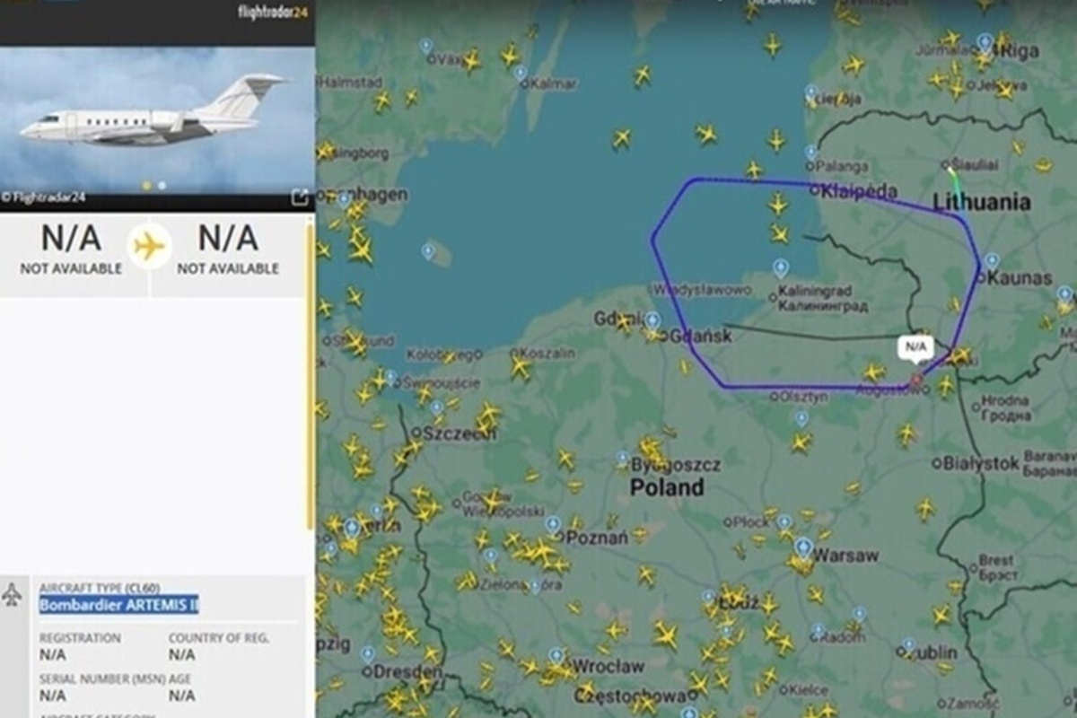    Фото: скриншот, источник: flightradar24.com