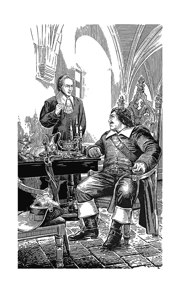 Шабли и Арнольд "Свин" Арамона. Иллюстрация из книги.