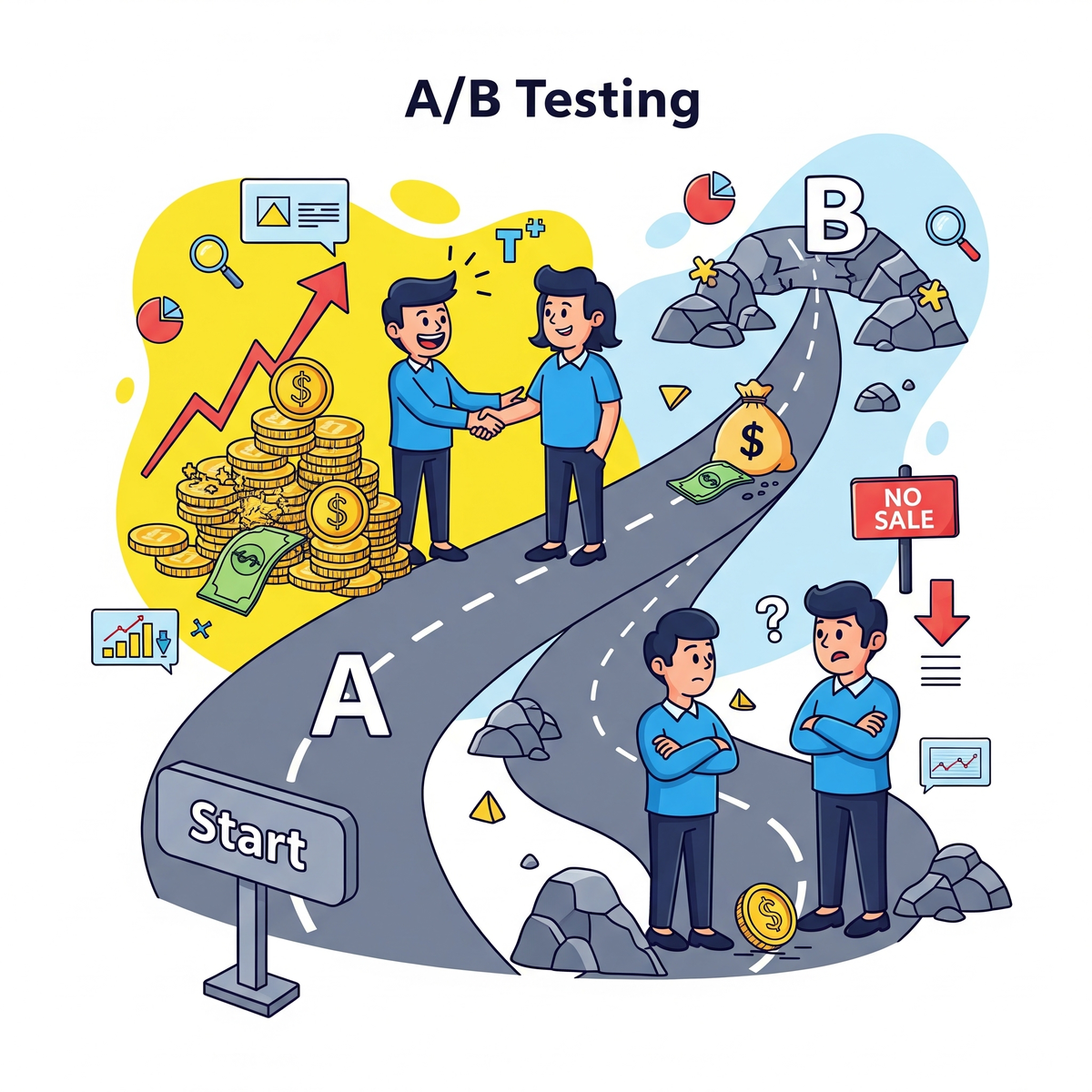 И как тестировать их так, чтобы конверсия росла, а не «прыгала»