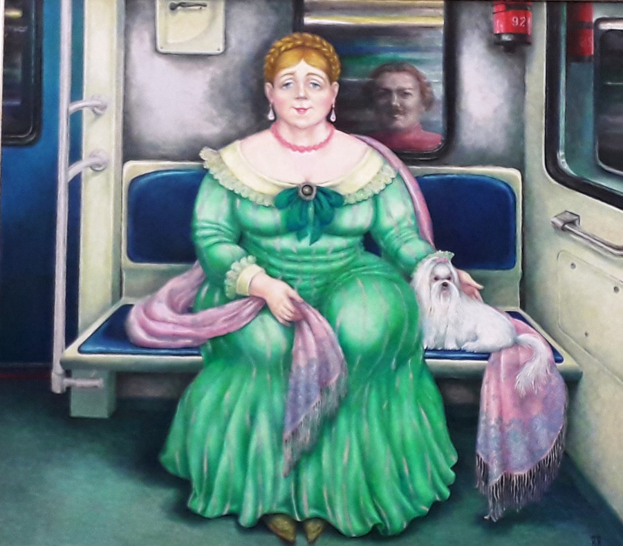 © Виктория Просвирнина. Купчиха.  Холст, масло. 80 x 90 см. 2018.