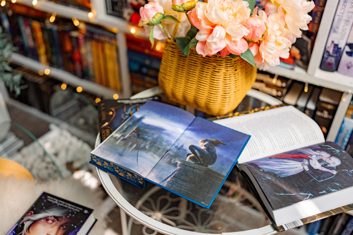 Цветной форзац и нахзац. 