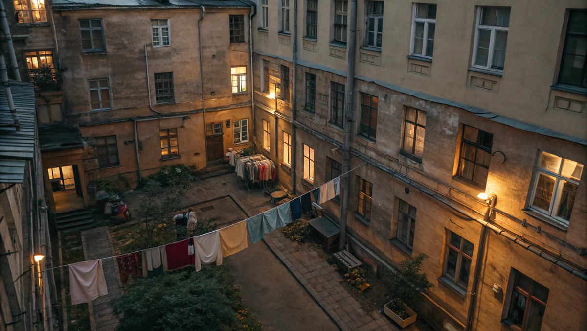 коммуналка не просто жива, она пульсирует в самом сердце "культурной столицы", как неизлечимая, но почти родная болезнь.