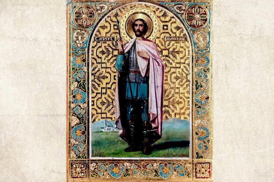 Икона святого мученика Иоанна Воина. XIX – начало ХХ века, Россия