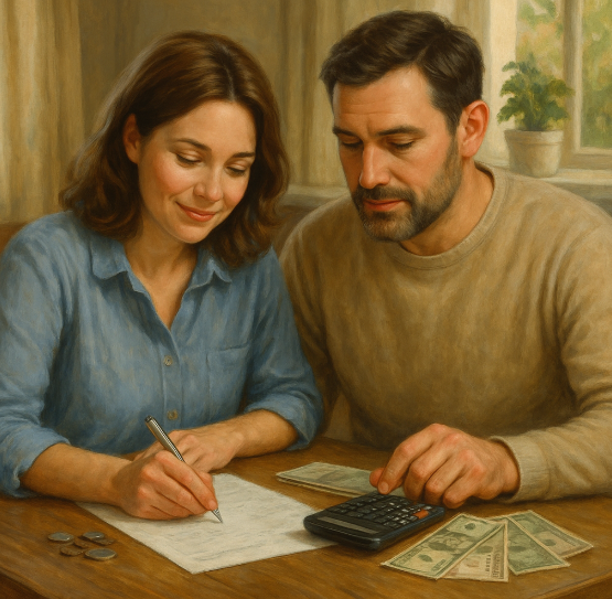 Обсуждение финансовых целей и бюджета семьи