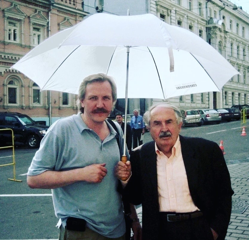 Александр Бруньковский и Тонино Гуэрра. Фото из личного архива А. Бруньковского.