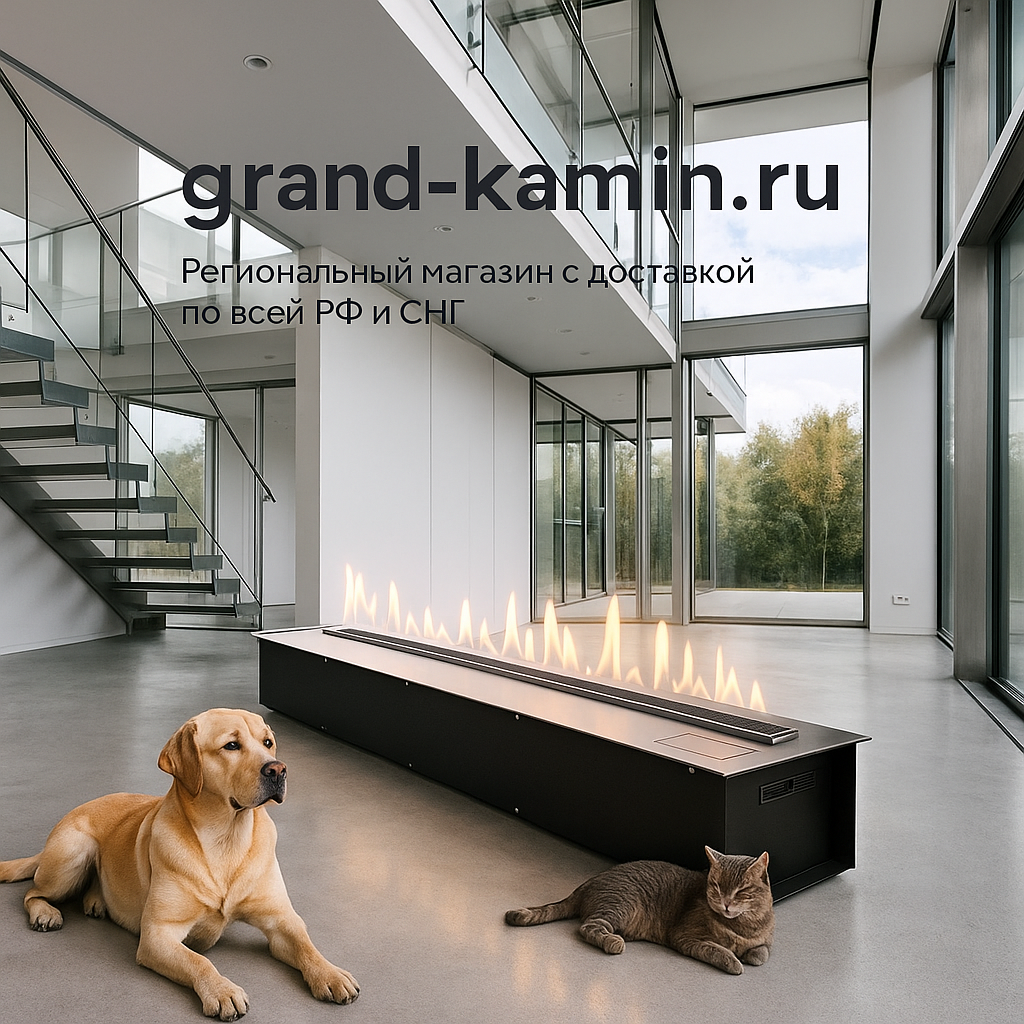    Уникальный автоматический биокамин Smart Flame 1600 RC INOX: ваш идеальный уют без хлопот с дымоходом! Kamin