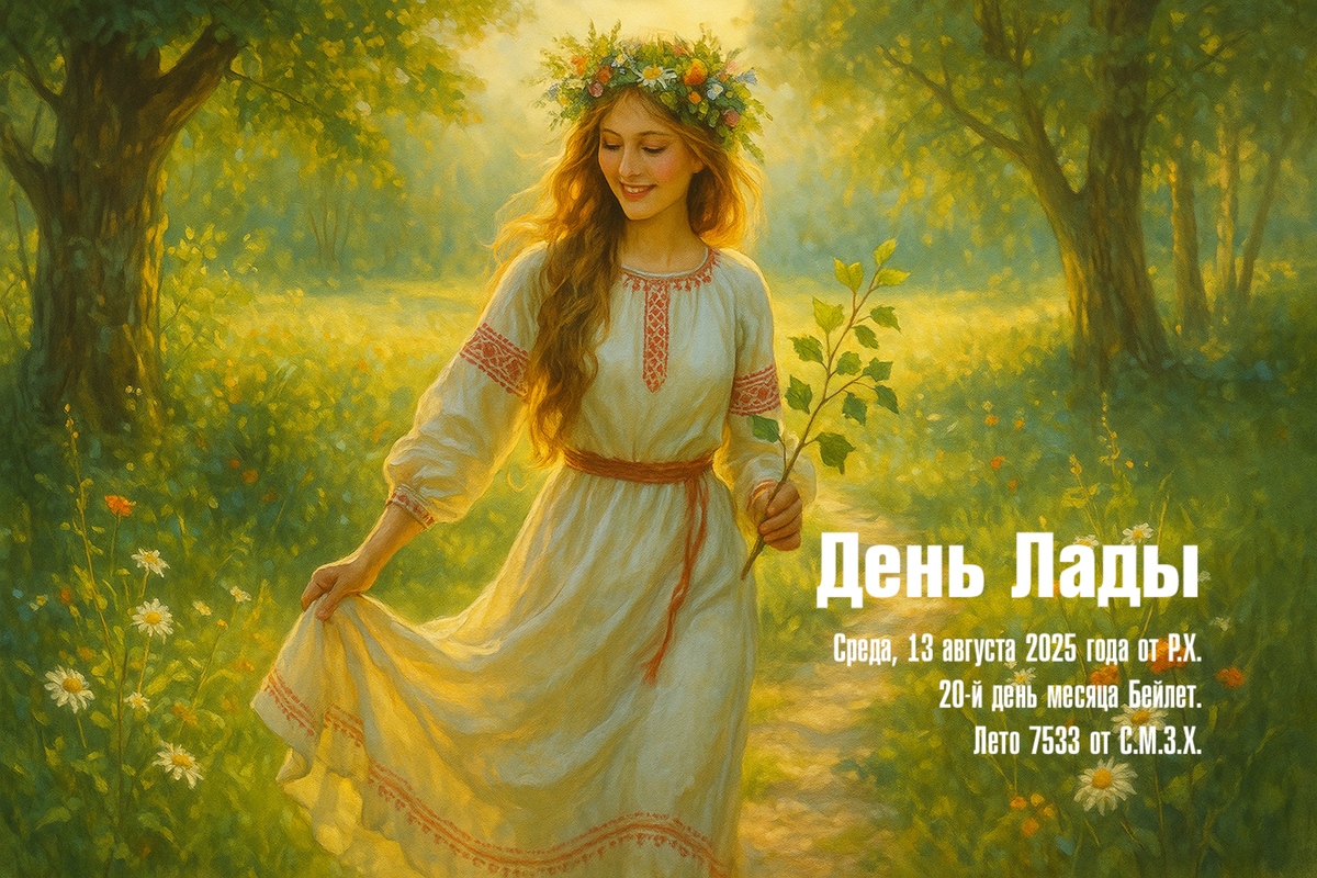 И вышла Лада к людям, и принесла им мир в сердца, и улыбнулись они друг другу, и стала земля тише, а воздух светлее.