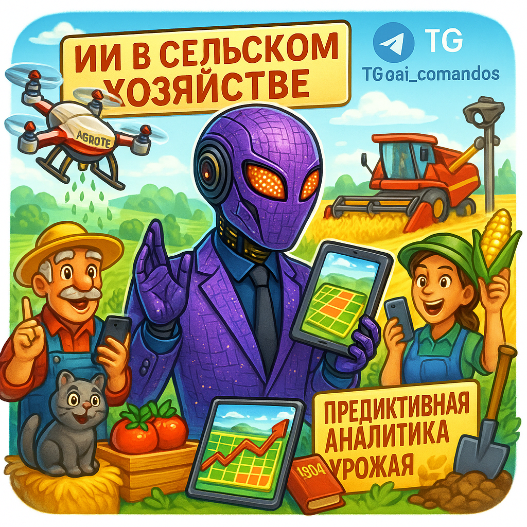    ИИ в AgroTech: как следить за полями и точно предсказывать урожайность за 3 клика Дмитрий Попов | Comandos.ai