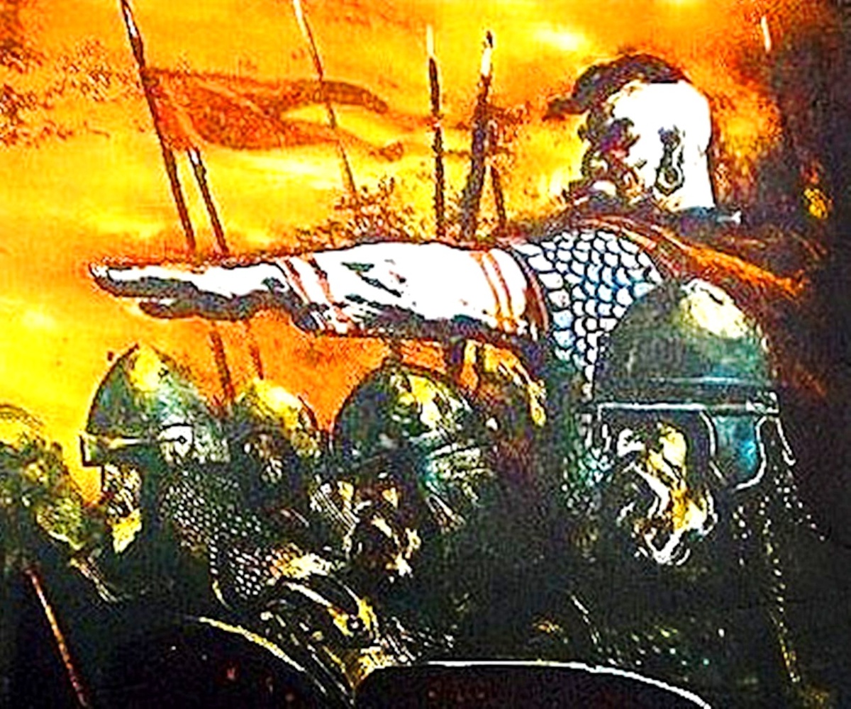 Святослав со своей дружиной.