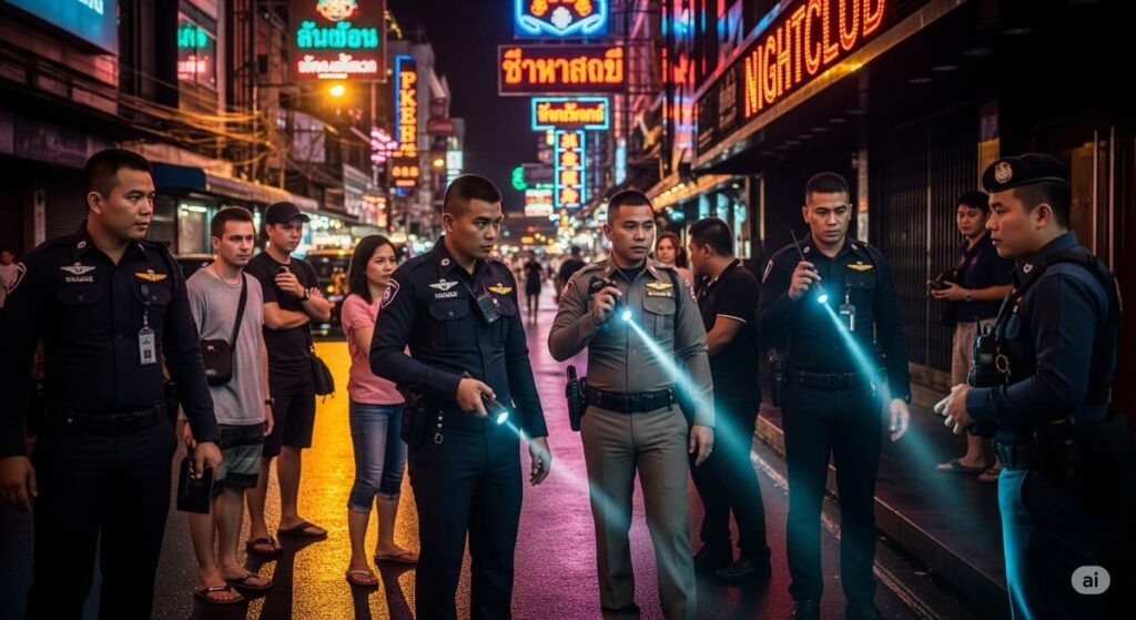    Рейд в ночной клуб Паттайи: арестованы 16 за работу и наркотики