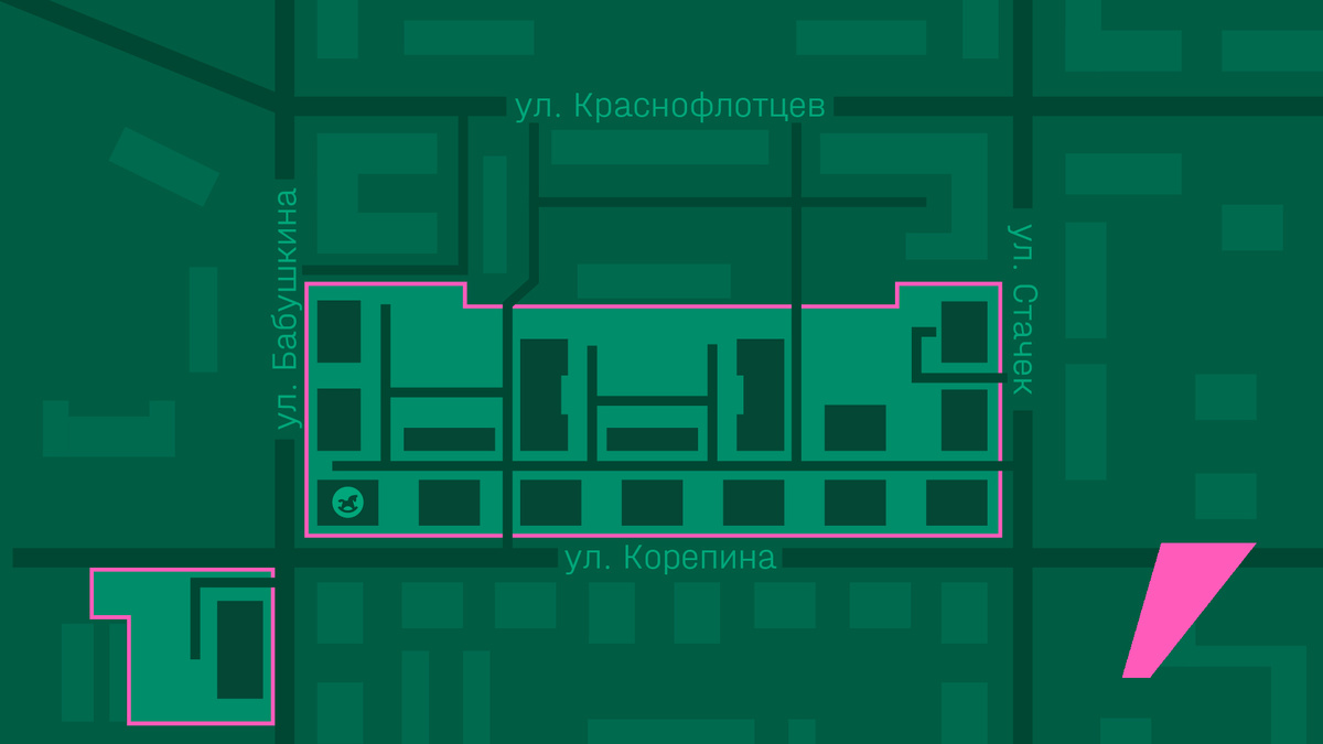 Площадь территории под комплексное развитие  — более 22 тыс. кв. м