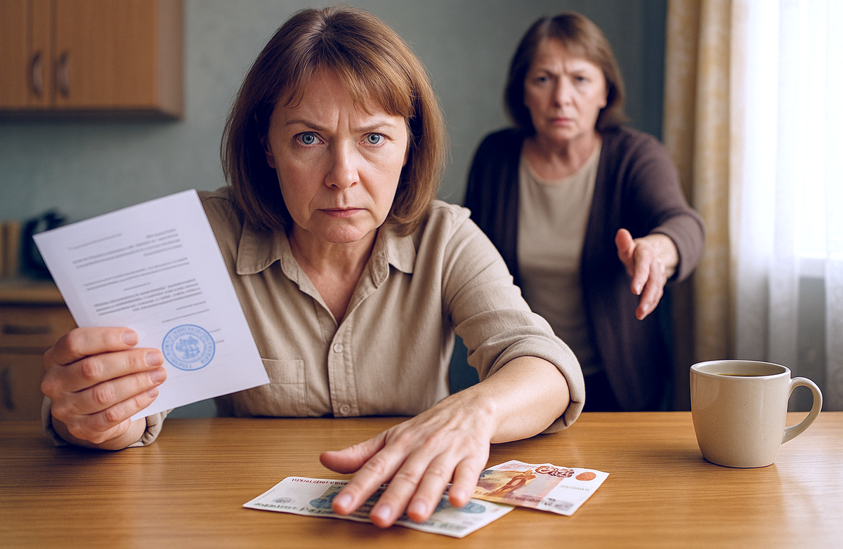 Деньги не твои, отдавай нам, — потребовала мать в 47 лет
