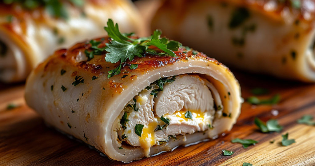 Нежные куриные рулетики с сыром и зеленью: праздничная закуска с домашним характером