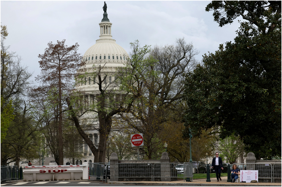 Вид на здание Капитолия в Вашингтоне, США, 4 апреля 2025 года. REUTERS/Leah Millis/File Photo