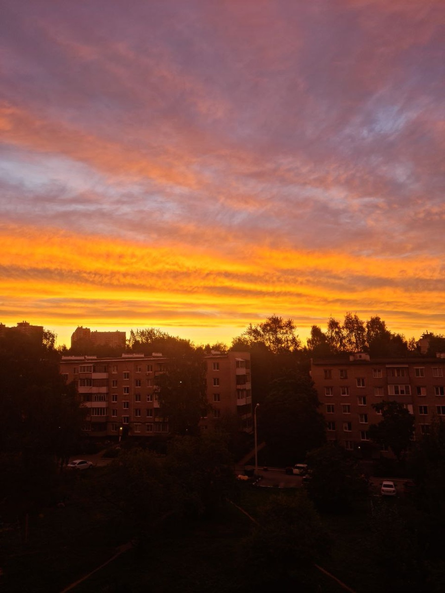 Утренний рассвет в Перми