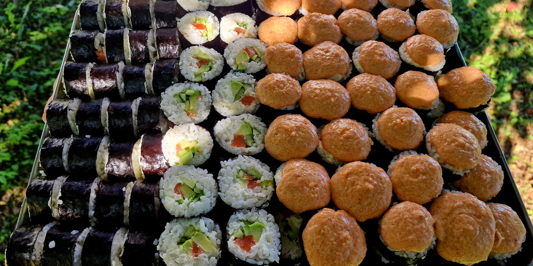 Домашние запечённые роллы 🍣
