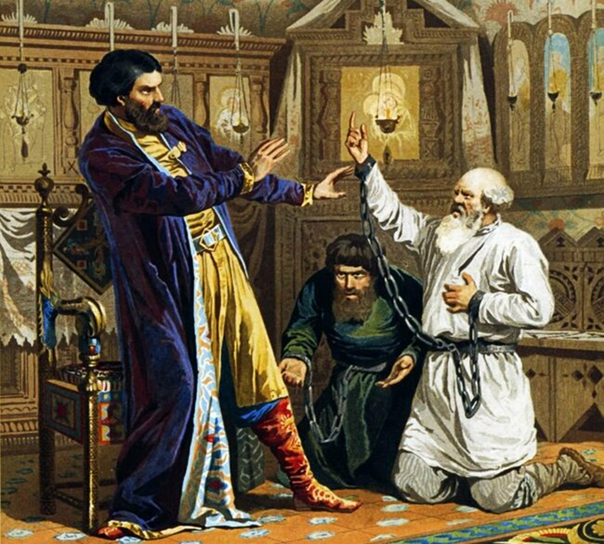 "Борис Годунов и кудесники, представляющие ему царствование"
Картина художника Алексея Кившенко.