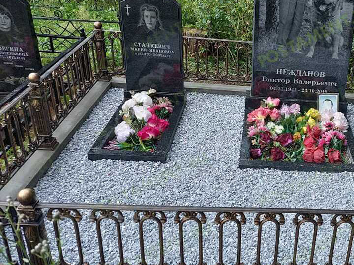 Кованая ограда на семейно-родовое захоронение