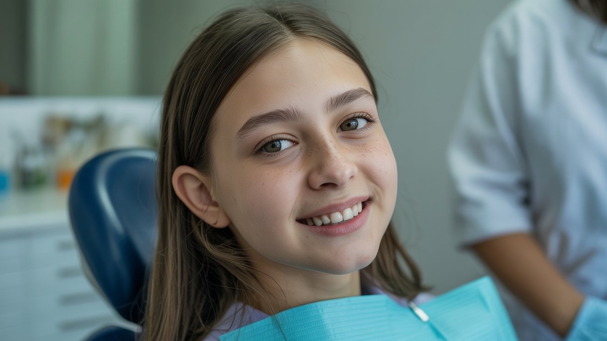 Скученность зубов у подростка