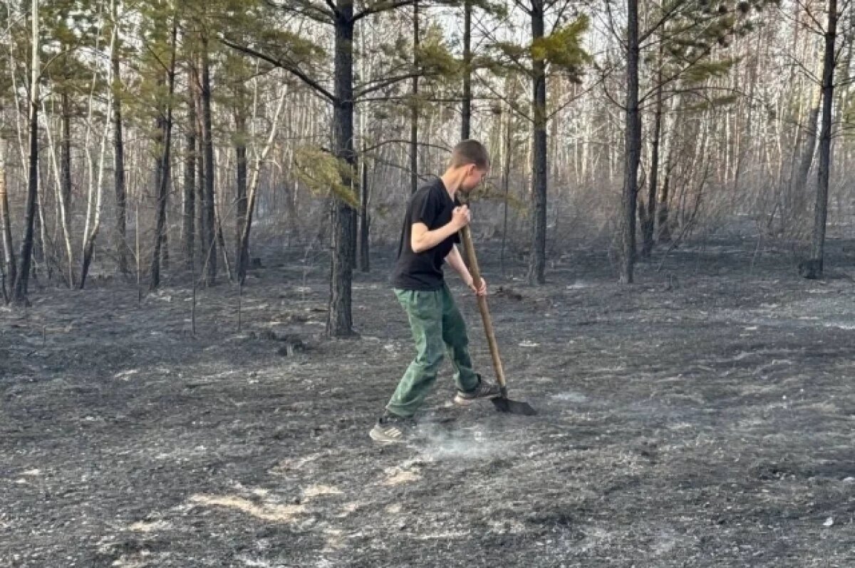    На Ямале продолжают бороться с природными пожарами