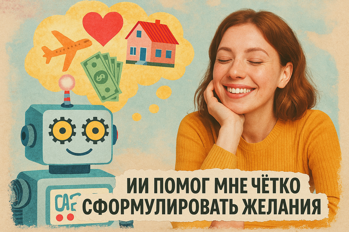 ИИ помог мне сформулировать желания. 