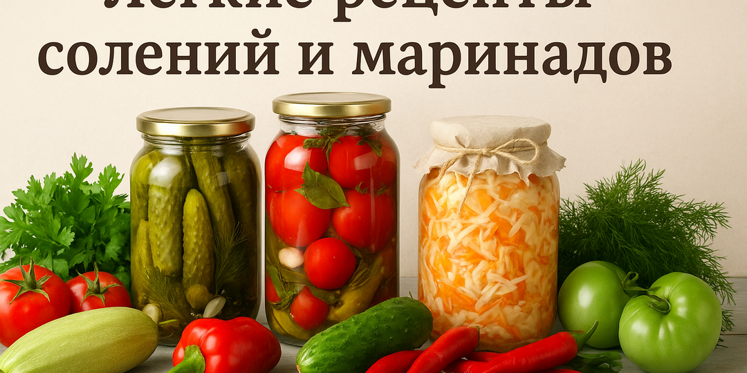 10 лёгких рецептов солений и маринадов в сентябре: заготовки для зимы