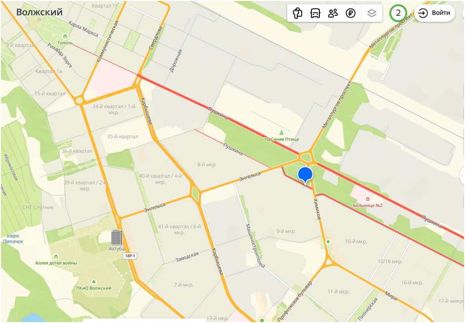 Начало улицы Пушкина