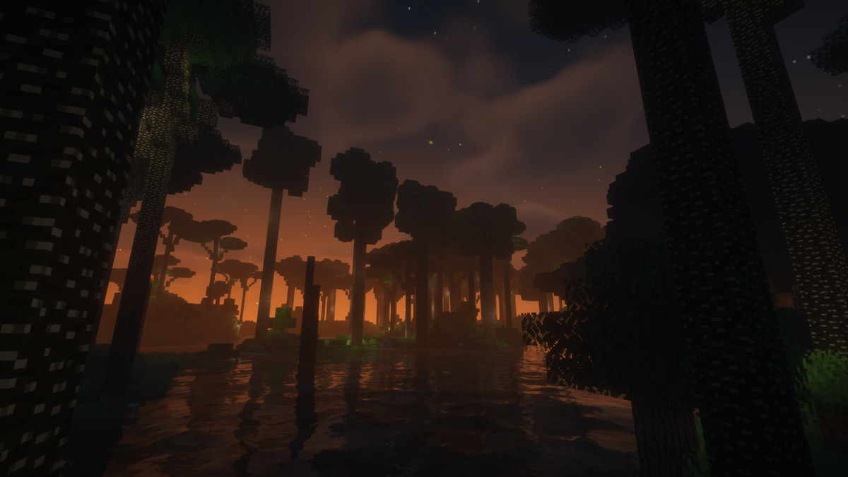 Twilight Forest — это масштабный мод, который добавляет в Minecraft тёмный и загадочный лес, наполненный необычными структурами и крутыми боссами.