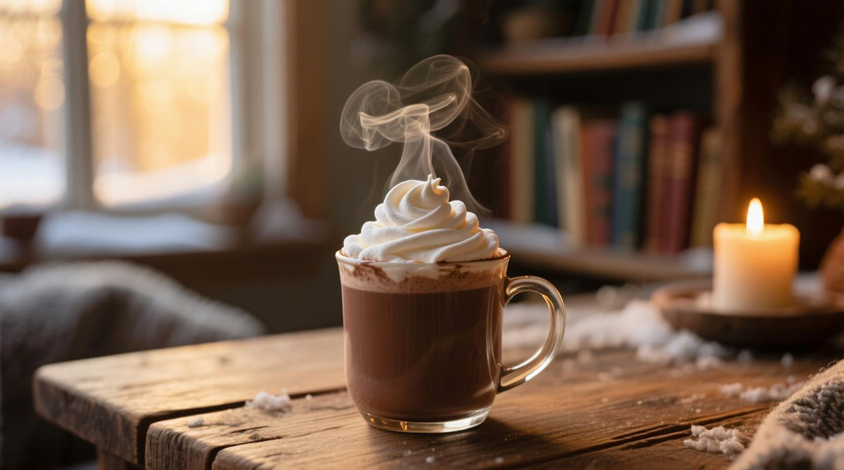 Какао с кремом из зефира