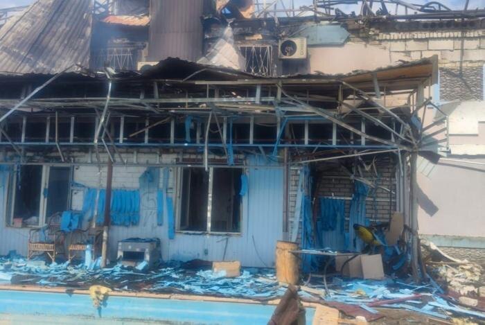 Последствия удара РСЗО по цели в районе н.п. Пидлиман Харьковской области, источник Телеграм-канал Хроники Гераней