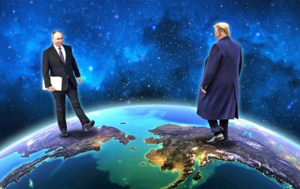 Трамп и Путин: колллаж