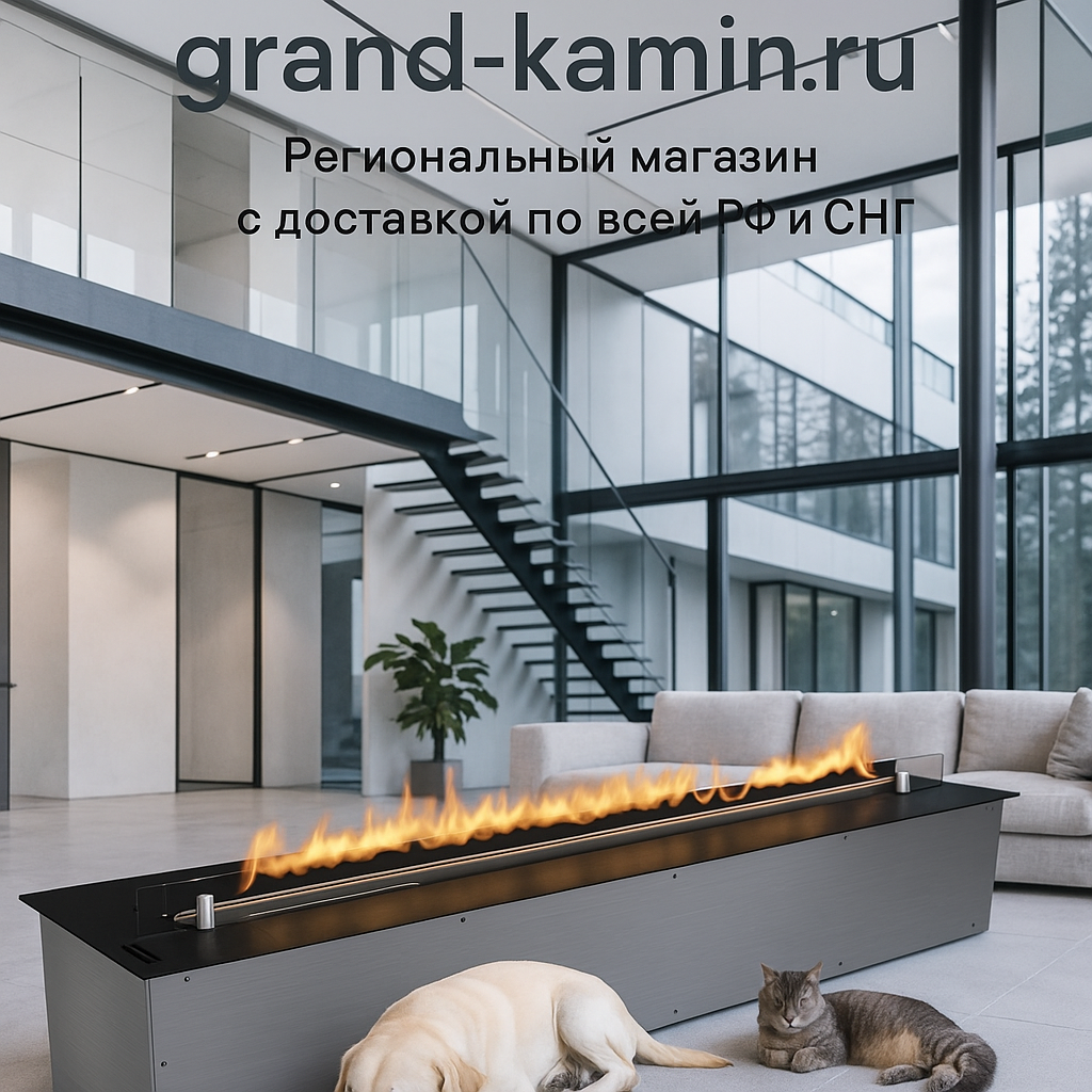   Преобразите свой дом с биокамином Fire Line Automatic 3 L=1190: уют, стиль и инновации в одном решении! Kamin