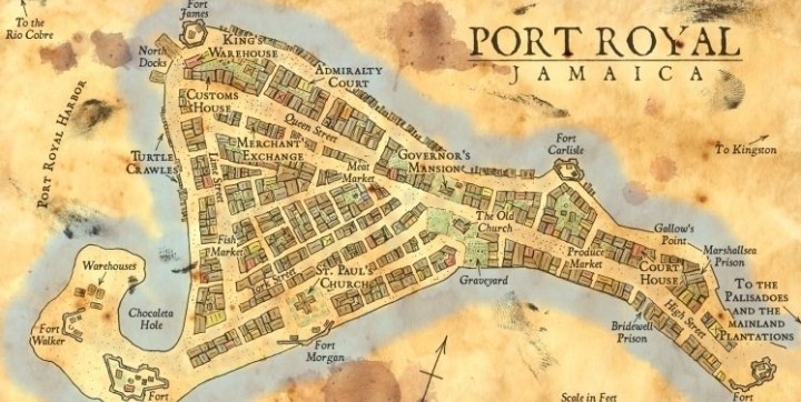 Карта города пиратов 