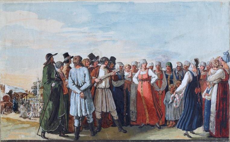 Hans Jakob Oeri - Русский танец 1817