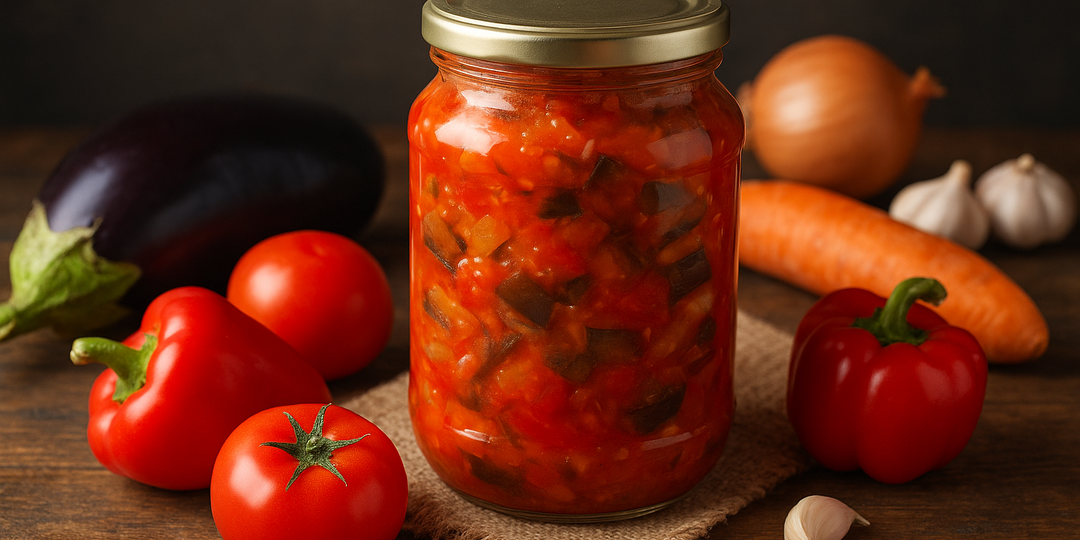 ЛЕЧО ИЗ БАКЛАЖАНОВ НА ЗИМУ - ВКУСНАЯ И ЯРКАЯ ЗАГОТОВКИ
