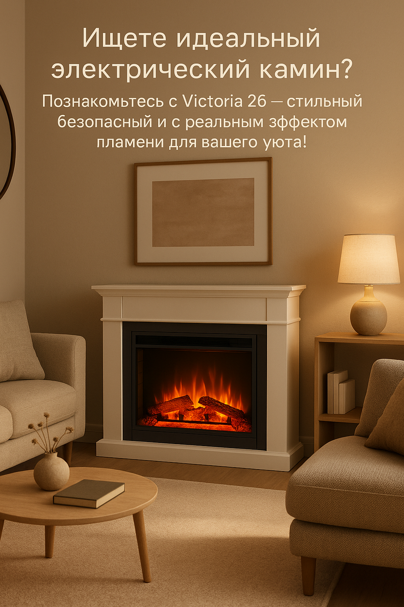    Камин Victoria 26: сделайте ваш дом уютнее с помощью стиля и современных технологий Kamin
