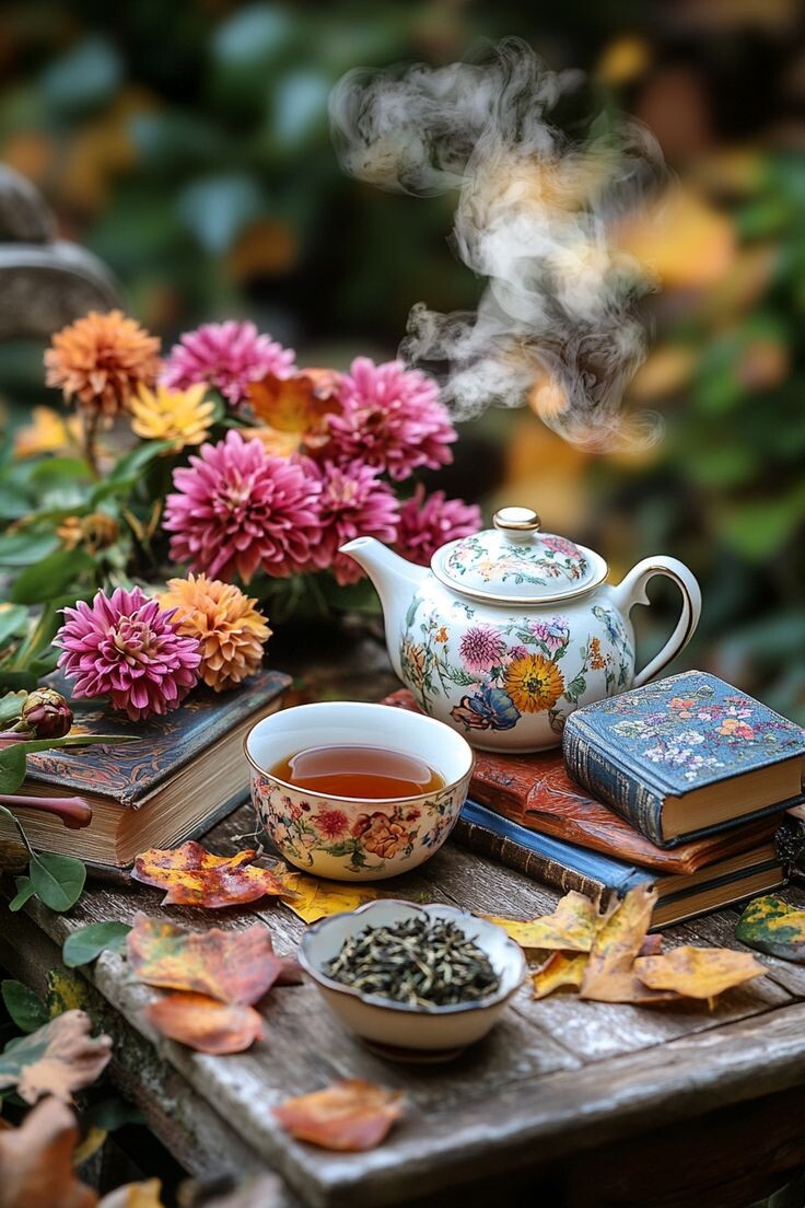 Успокаивающий чай и чтение - отличный ритуал перед сном