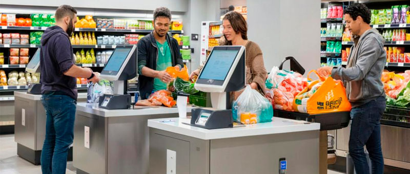 Зона самообслуживания покупателей