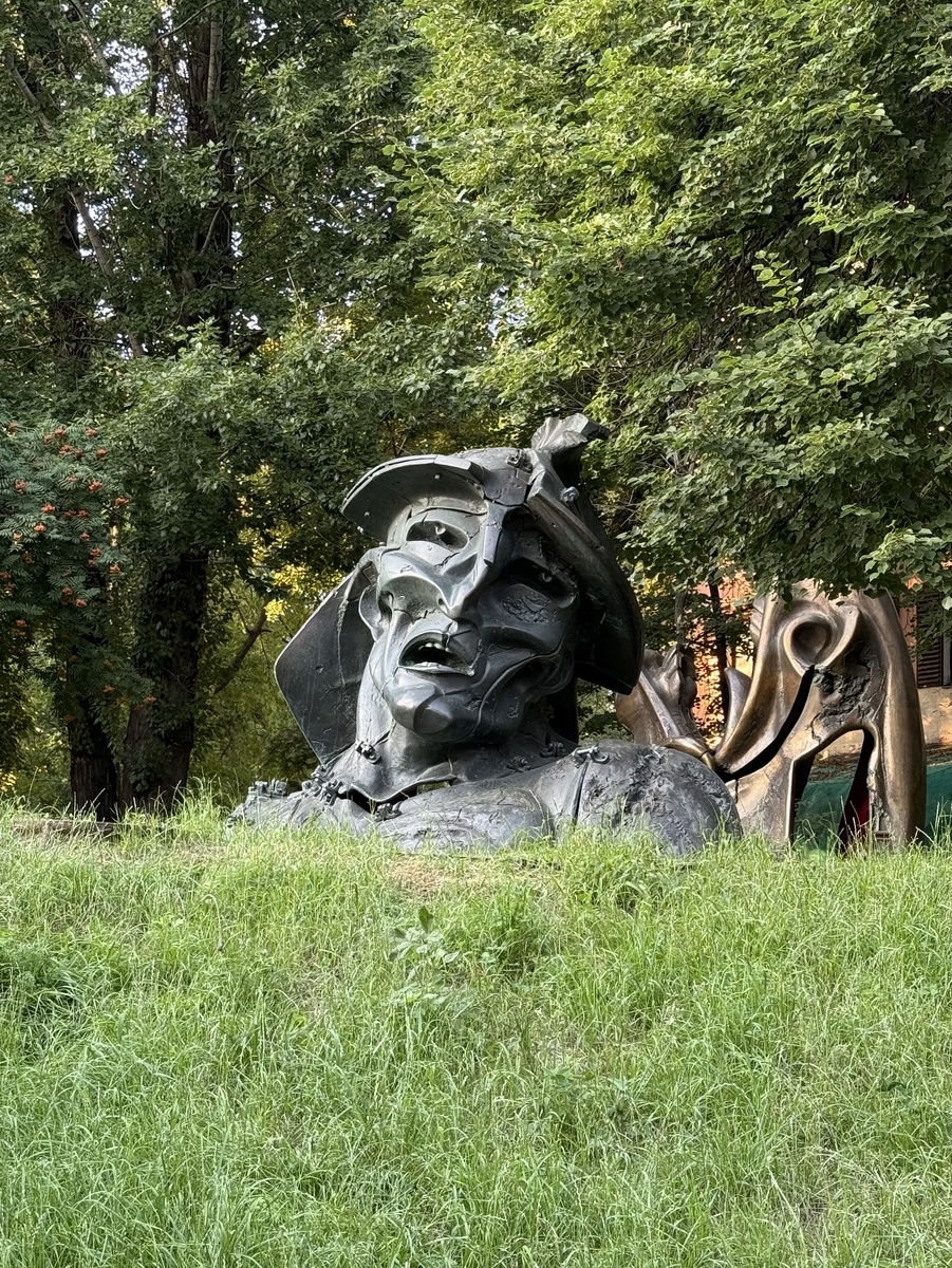 Фото автора канала. Голова Спартака.