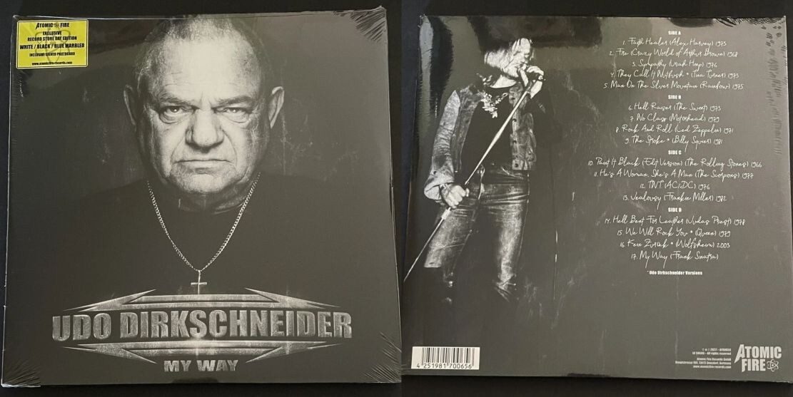 Конверт винилового выпуска альбома Udo Dirkschneider "My Way", 2022 г.