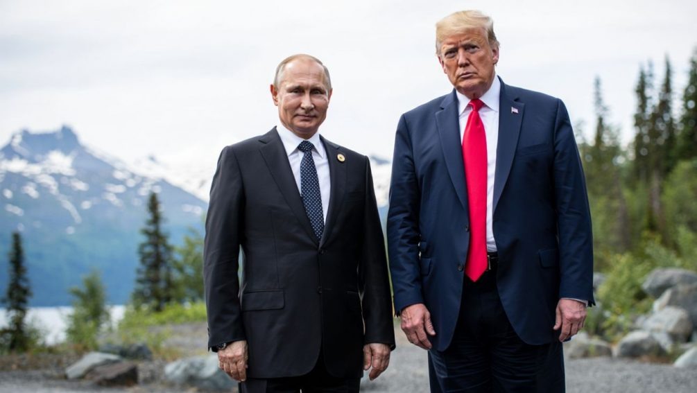   Путин и Трамп. Иллюстрация: "Блокнот".