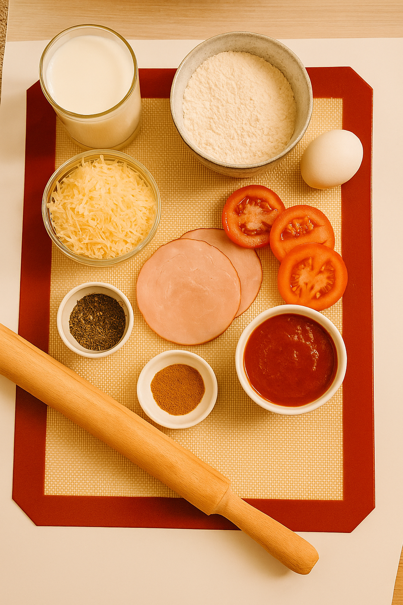 Всё, что нужно для быстрой домашней пиццы — под рукой.