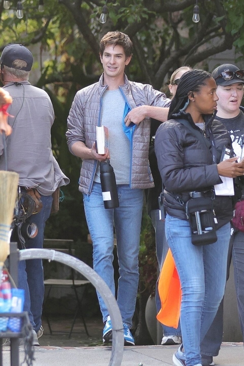    Эндрю Гарфилд в роли Сэма Альтмана на съемках фильма