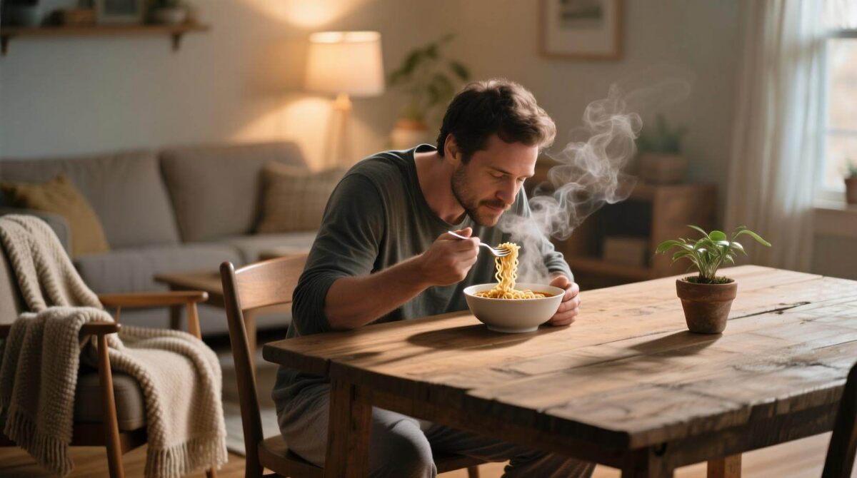    Питаться постоянно одной лапшой опасно для здоровья