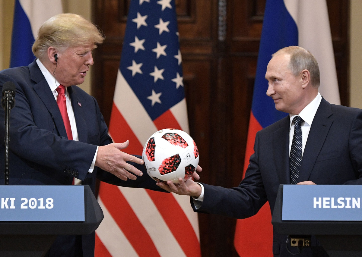 Встреча президента РФ Владимира Путина и президента США Дональда Трампа в Хельсинки, 2018 год