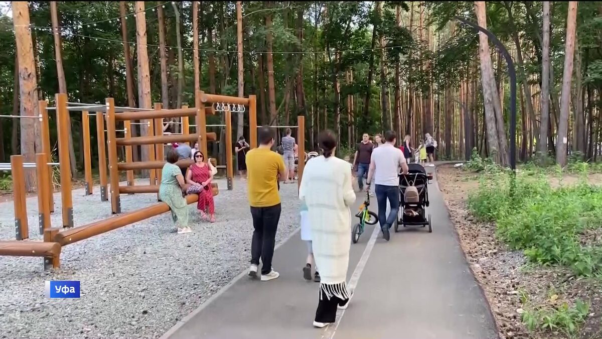    На участках «Уфимского ожерелья» установили навигационные указатели и стенды