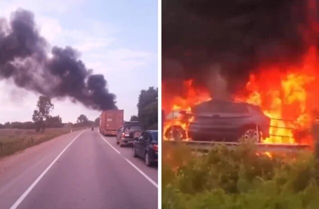   Почему сгорели восемь автомобилей и два большегруза на федтрассе в ЕАО?