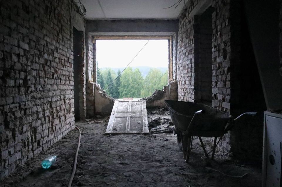    Капремонт общежития Горно-Алтайского политехнического колледжа. Источник: t.me/turchak_andrey